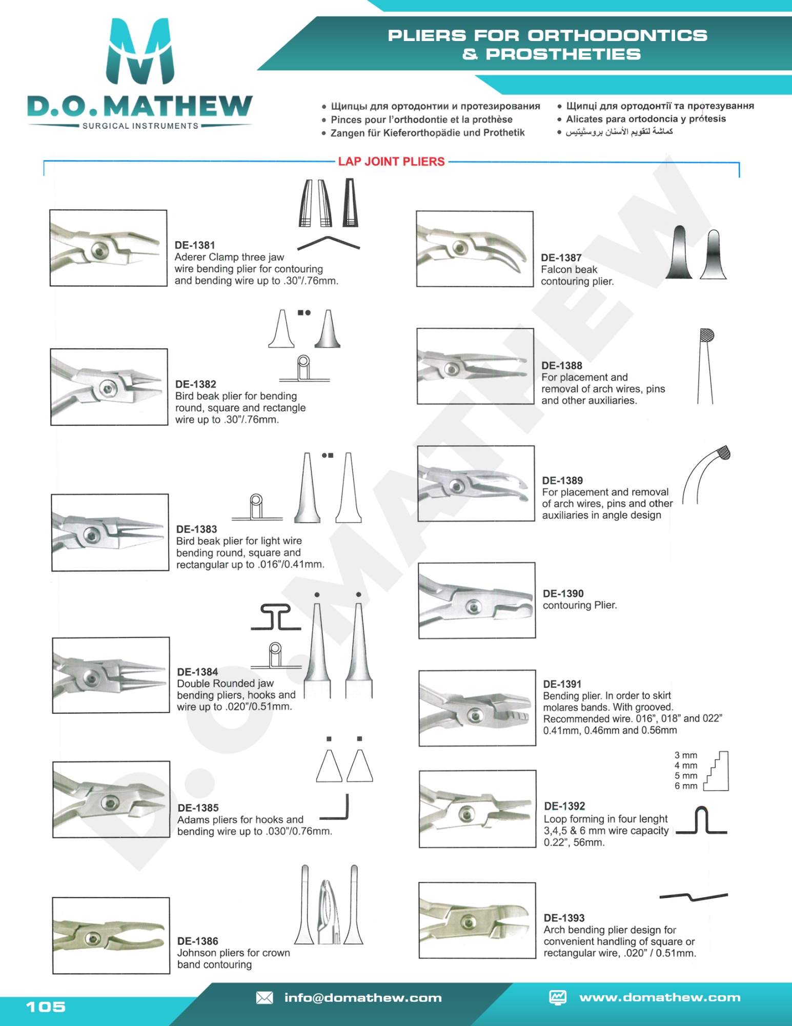 Orthodontic Instruments & Pliers